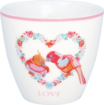 Greengate Xenia love White Latte Cup