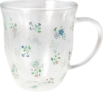 Greengate Glas Mug Ailis white