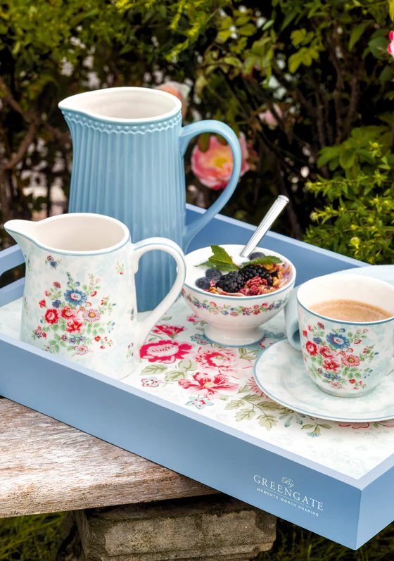 Greengate Glas Mug Ailis white