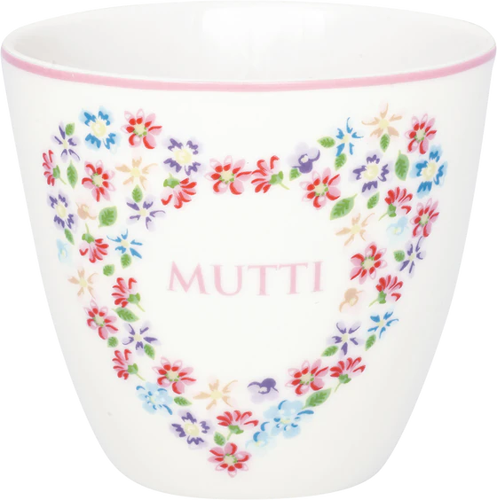 Greengate Columbine White Mutti Latte cup