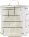 House Doctor Aufbewahrungskorb mittel, Squares Schwarz/Weiß