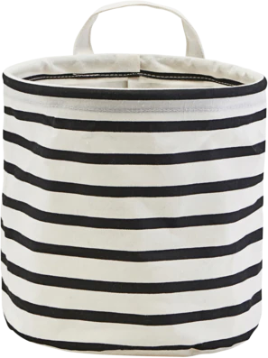 House Doctor Aufbewahrungskorb klein, Stripes Schwarz/Weiß