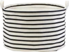 House Doctor Aufbewahrungskorb mittel, Stripes Schwarz/Weiß