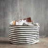 House Doctor Aufbewahrungskorb mittel, Stripes Schwarz/Weiß