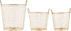 House Doctor Körbe, Wire Messing 3er Set