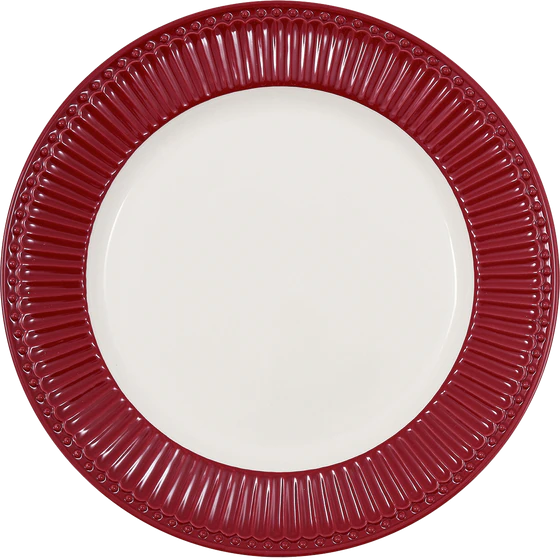 Greengate  Alice Claret Red Speiseteller