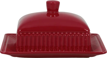 Greengate Alice Claret Red Butterdose