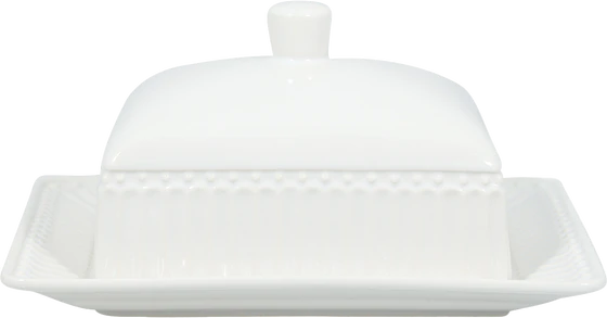 Greengate Alice White Butterdose