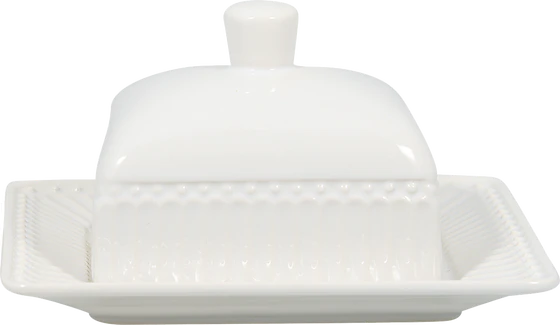 Greengate Alice White Butterdose
