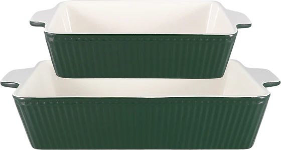 Greengate Alice Pinewood Green Auflaufform 2er Set