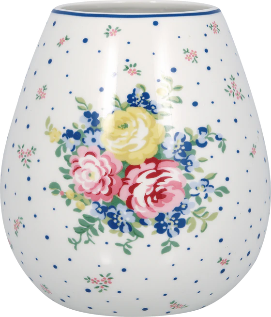 Greengate Laura White Vase