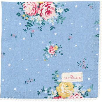 Greengate Laura Dusty Blue Stoffserviette