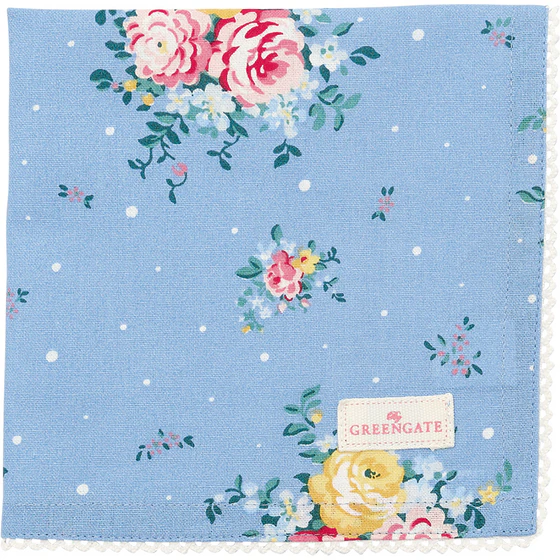 Greengate Laura Dusty Blue Stoffserviette