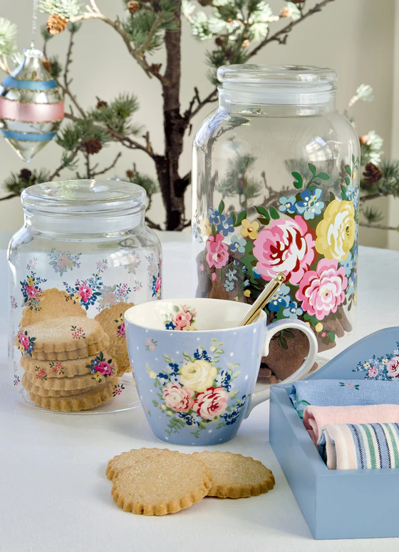 Greengate Laura Dusty Blue Stoffserviette