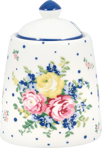Greengate Laura White Zuckerdose
