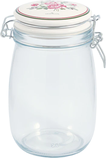 Greengate Leonora White Vorratsglas 1 L