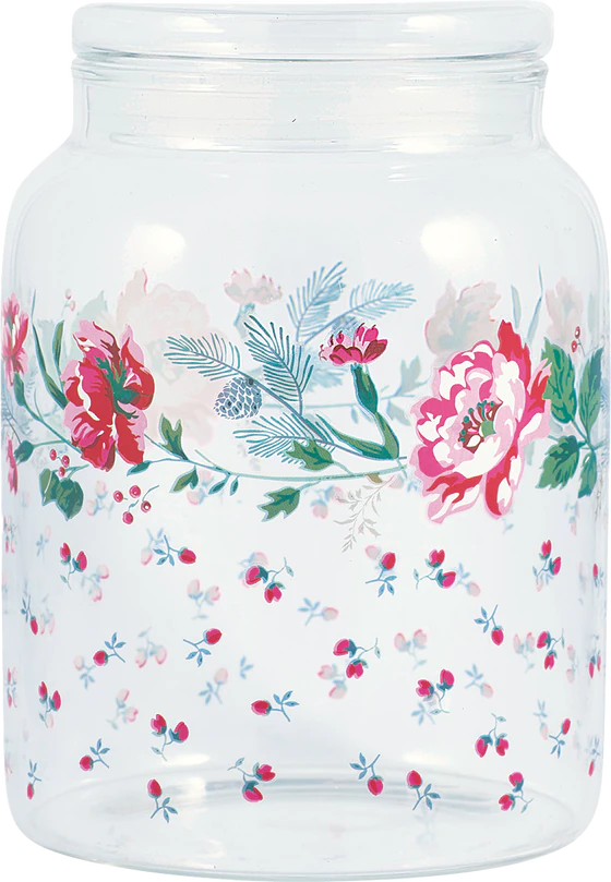 Greengate Leonora White Vorratsglas 1,2 L