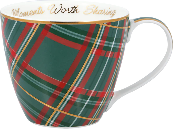 Greengate Dagmar check Green Tasse
