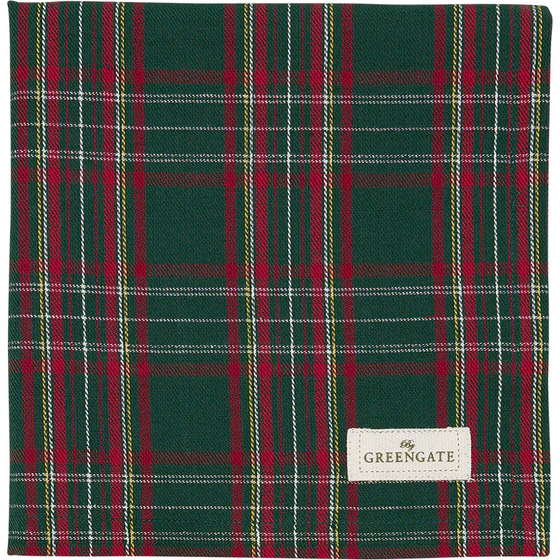 Greengate Dagmar check Green Stoffserviette