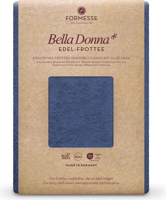 Bella Donna Edel-Frottee Spannbetttuch – Perfekte Passform und Kuschelweicher Komfort