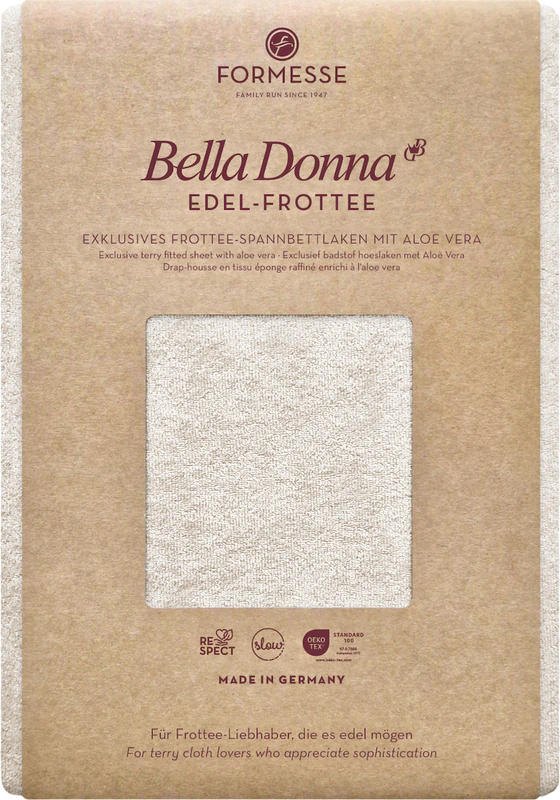 Bella Donna Edel-Frottee Spannbetttuch – Perfekte Passform und Kuschelweicher Komfort