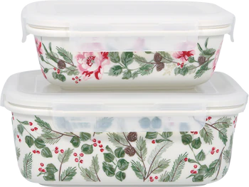 Greengate Merle White Vorratsdosen 2er Set