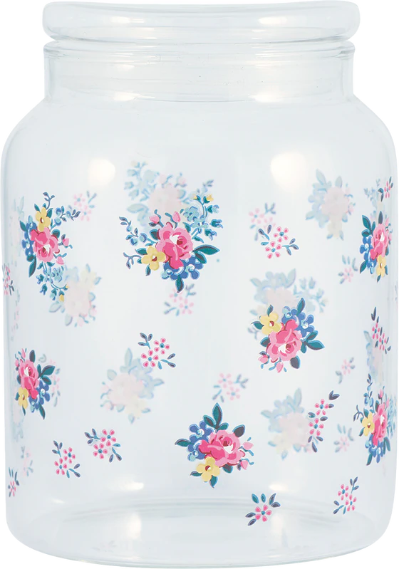 Greengate Augusta White Vorratsglas 1,2 L