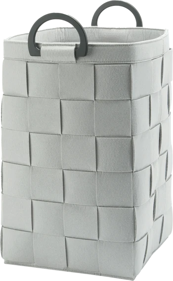 Aquanova Dix Wäschekorb Silver Grey 95