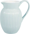 Greengate Jug Alice | Zeitlose Kanne in Pale Blue | Hochwertiger Keramikkrug