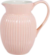 Greengate Jug Alice | Zeitlose Kanne in Pale Pink | Hochwertiger Keramikkrug