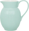 Greengate Jug Alice | Zeitlose Kanne in Cool Mint | Hochwertiger Keramikkrug