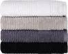 Handtuch Tomorrow von Vossen - Luxushandtuch aus 100% Baumwolle, ökologisch und vegan, mit Streifenstruktur, Made in Austria