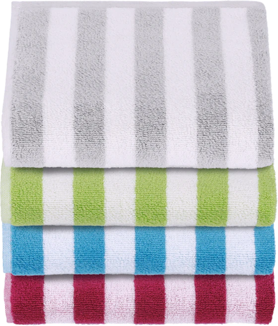 Handtuch Calango von Vossen - Luxushandtuch aus 100% Baumwolle, Jacquard double-face, ökologisch und vegan, mit Streifendesign, Made in Austria