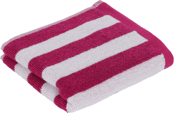 Handtuch Calango von Vossen - Luxushandtuch aus 100% Baumwolle, Jacquard double-face, ökologisch und vegan, mit Streifendesign, Made in Austria