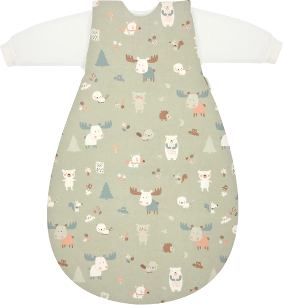ALVI® Baby-Mäxchen Außensack - Baby Forest | Mitwachsender Schlafsack 2,5 TOG