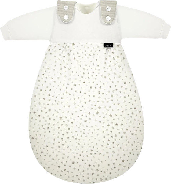 ALVI® Baby-Mäxchen Außensack - Aqua Dot | Mitwachsender Schlafsack 2,5 TOG