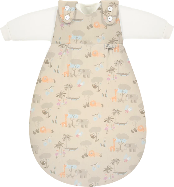 ALVI® Baby-Mäxchen Außensack - Jungle 113-0 | Mitwachsender Babyschlafsack 2,5 TOG