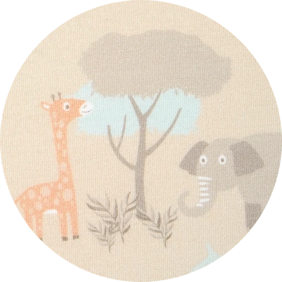ALVI® Baby-Mäxchen Außensack - Jungle 113-0 | Mitwachsender Babyschlafsack 2,5 TOG