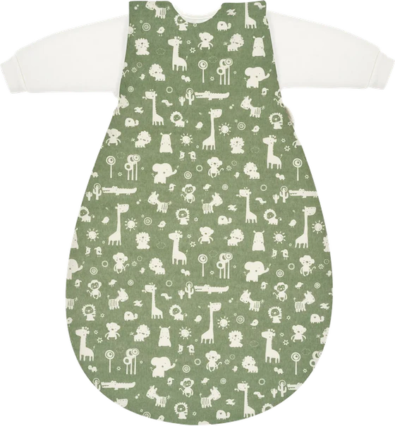 ALVI® Baby-Mäxchen Außensack - Granite Animals | Mitwachsender Babyschlafsack 2,5 TOG