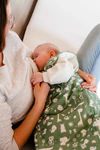 ALVI® Baby-Mäxchen Außensack - Granite Animals | Mitwachsender Babyschlafsack 2,5 TOG