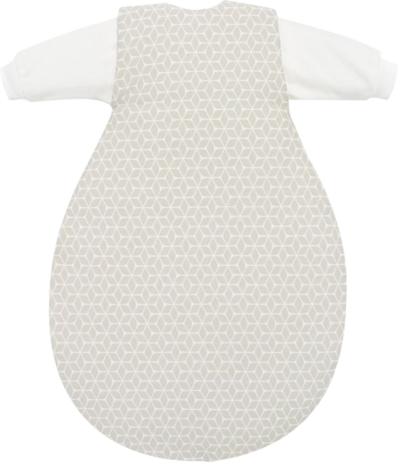 ALVI® Baby-Mäxchen Außensack - Graphic Taupe | Mitwachsender Babyschlafsack 2,5 TOG