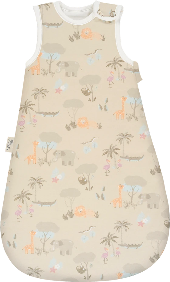 ALVI® Baby-Maxime Ganzjahresschlafsack - Baumwoll-Jersey | Jungle 113-0 mit TOG 1,5