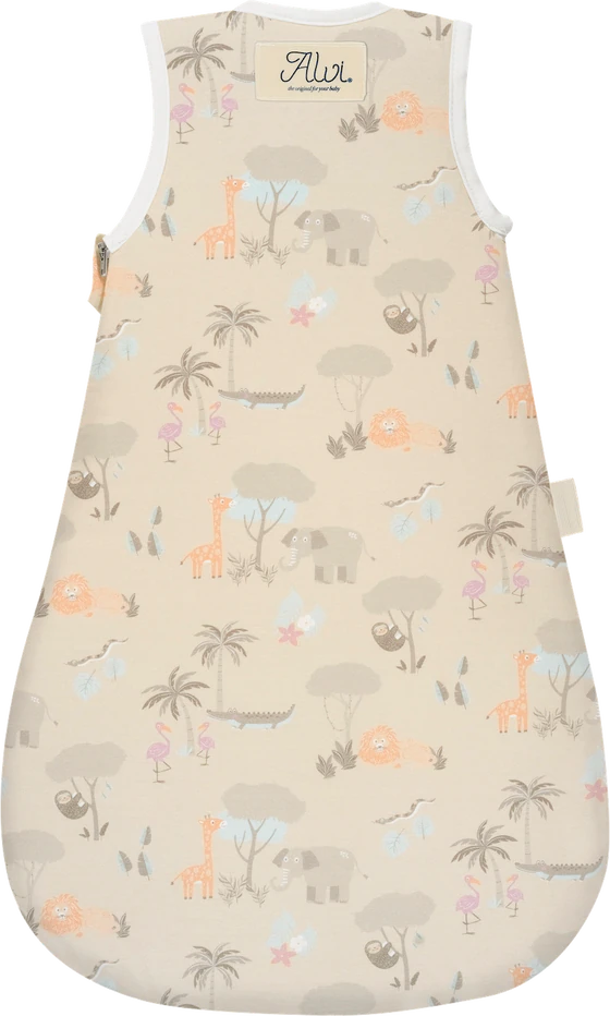 ALVI® Baby-Maxime Ganzjahresschlafsack - Baumwoll-Jersey | Jungle 113-0 mit TOG 1,5