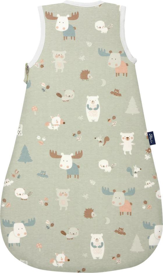 ALVI® Baby-Maxime Ganzjahresschlafsack - 021-0 Baby Forest | Baumwoll Jersey mit 1,5 TOG