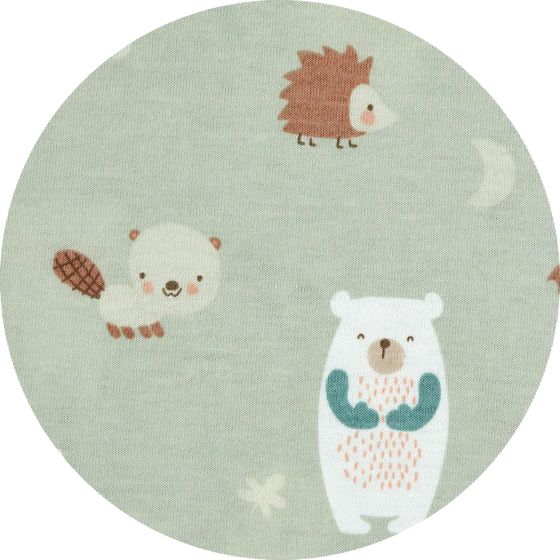 ALVI® Baby-Maxime Ganzjahresschlafsack - 021-0 Baby Forest | Baumwoll Jersey mit 1,5 TOG