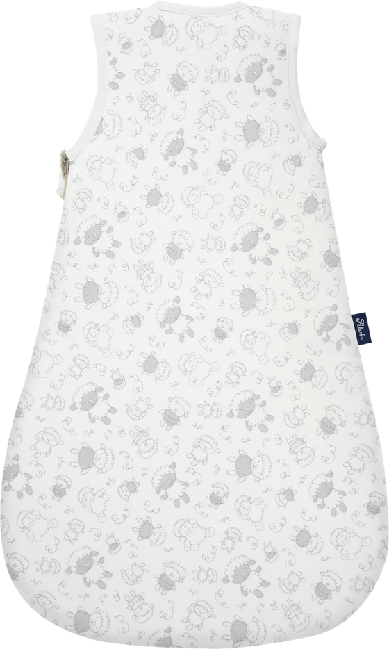 ALVI® Baby-Maxime Ganzjahresschlafsack - 337-6 Schäfchen | Baumwoll Jersey mit 1,5 TOG