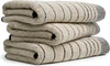 MÖVE Eden Hand- und Duschtuch im Querstreifen Design mit umgelegtem Saum. Luxuriös, saugfähig & nachhaltig aus der Möve Home Spa Collection