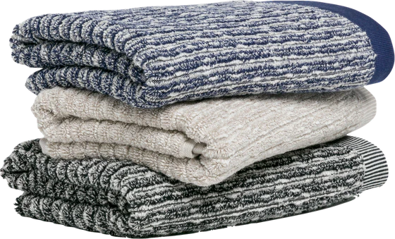 Möve Handtuch Brooklyn Pinstripe – Luxuriöses Handtuch aus edlem Bouclé-Garn
