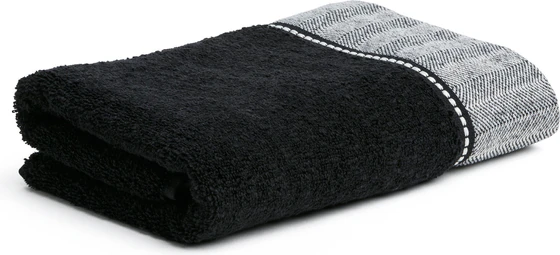 Möve Handtuch Brooklyn Uni – Elegantes Handtuch mit Fischgratbordüre