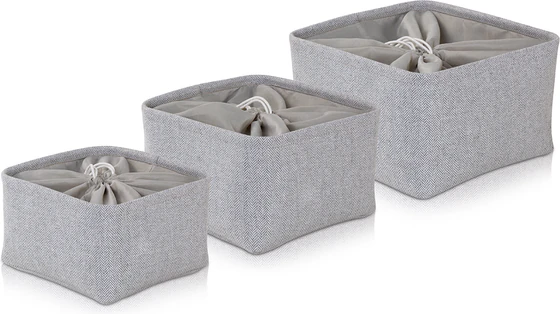 Möve 3er Set Aufbewahrungskörbe in Tweed-Optik – Praktisch und Stilvoll